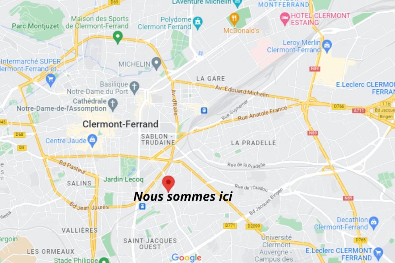 ⟬Cosy Blum 63⟭ Charmant Et Accueillant ⁕Mansarde⁕ Clermont-Ferrand Kültér fotó